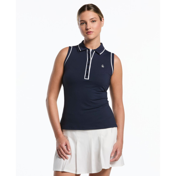 Polo sans manches Veronica Black Iris Femme