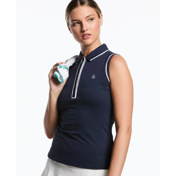 Polo sans manches Veronica Black Iris Femme