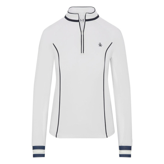 Pull 1/4 Zip Sun Protection Bright White Femme