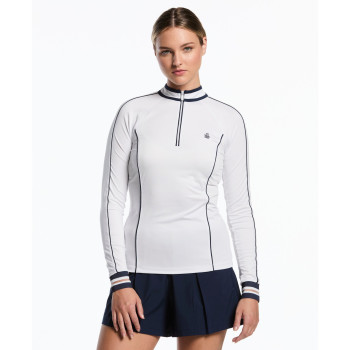 Pull 1/4 Zip Sun Protection Bright White Femme