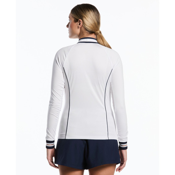 Pull 1/4 Zip Sun Protection Bright White Femme