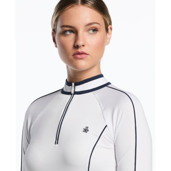 Pull 1/4 Zip Sun Protection Bright White Femme