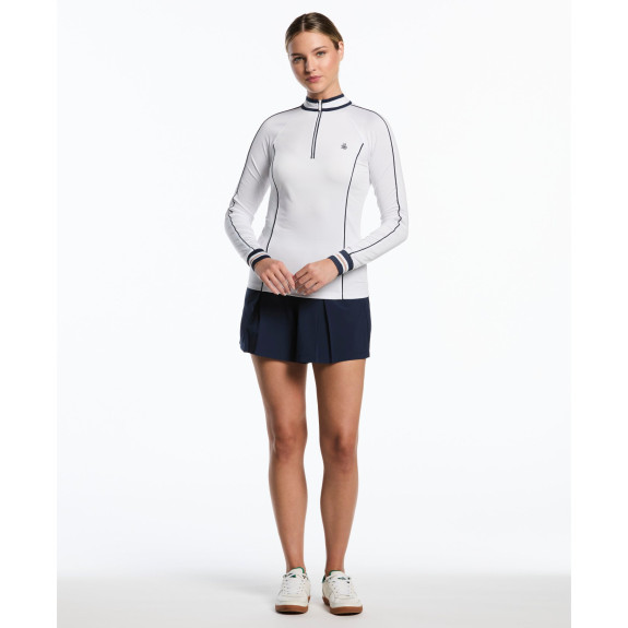 Pull 1/4 Zip Sun Protection Bright White Femme