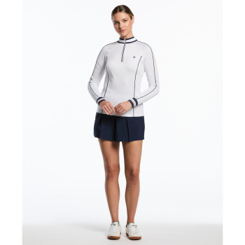 Pull 1/4 Zip Sun Protection Bright White Femme