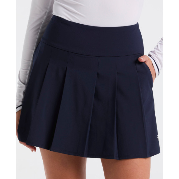 Jupe Pleated 17" Black Iris Femme