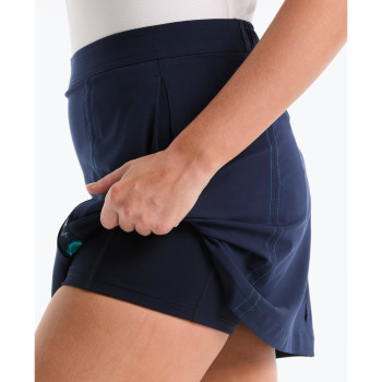 Jupe Floral Pleated Black Iris Femme