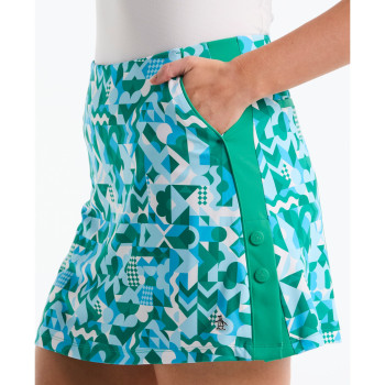 Jupe Spliced Geo Emerald Femme