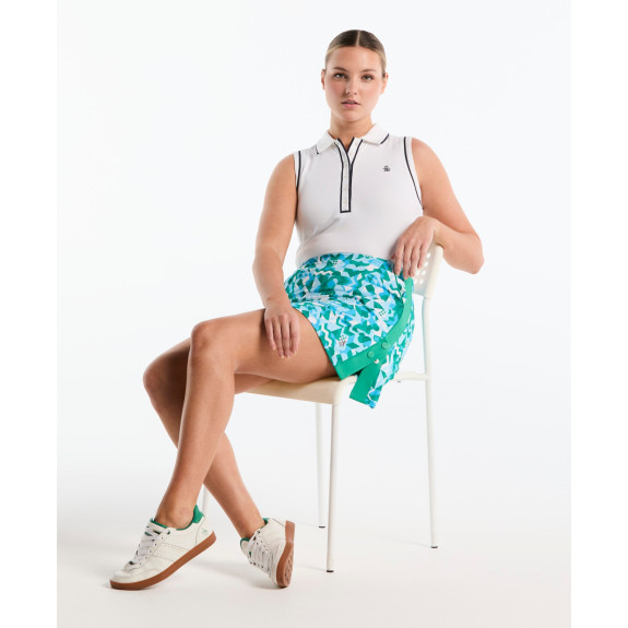 Jupe Spliced Geo Emerald Femme