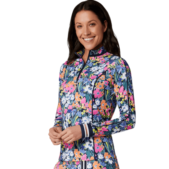 Veste 1/4 Zip Skecth Floral Sun Protection...