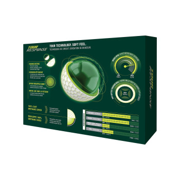12 Balles de Golf Tour Response White