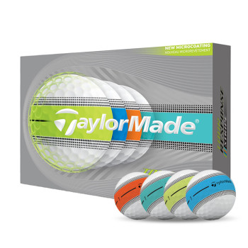 12 Balles de golf Tour Response Neon Stripe Multi