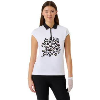 Polo Embellished White Femme