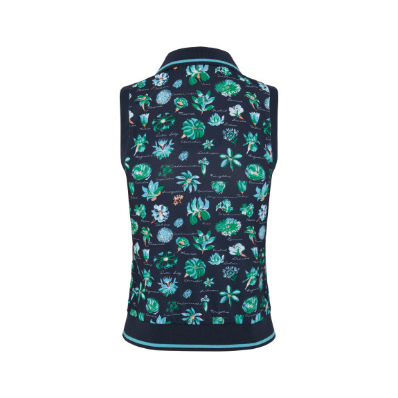 Polo sans manches Waist Bloussant Black Iris Femme