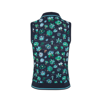 Polo sans manches Waist Bloussant Black Iris Femme