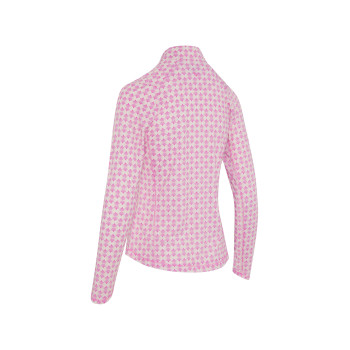 Pull 1/4 Zip Deco Geo Fushia Purple Femme 2