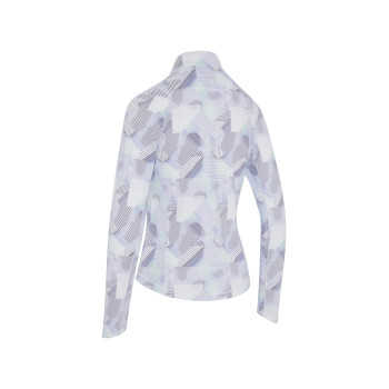 Pull 1/4 Zip Active Geo Brilliant White Femme 2