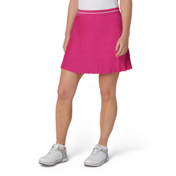 Jupe Micro Pleat Fushia Purple Femme