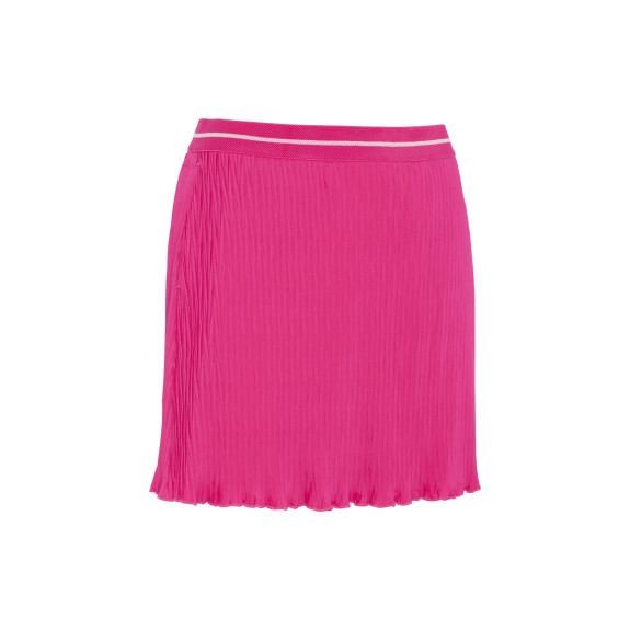 Jupe Micro Pleat Fushia Purple Femme