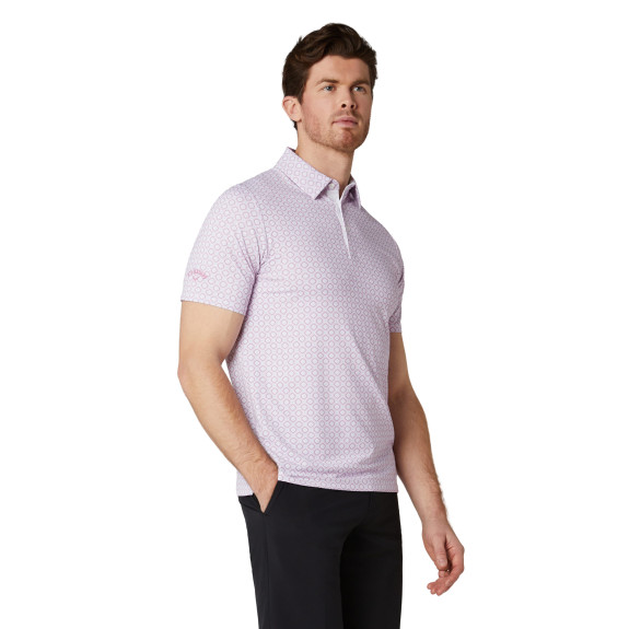 Polo Golf Club Print Bright White Homme