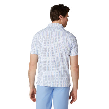 Polo Albatross Geo Print Bright White Homme