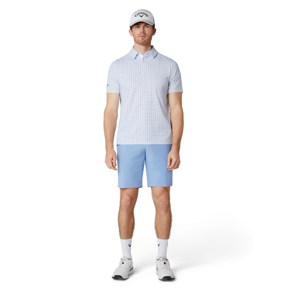 Polo Albatross Geo Print Bright White Homme