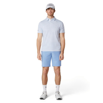 Polo Albatross Geo Print Bright White Homme