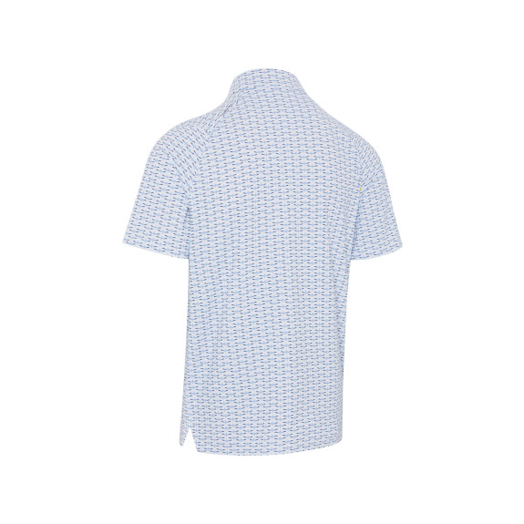 Polo Albatross Geo Print Bright White Homme