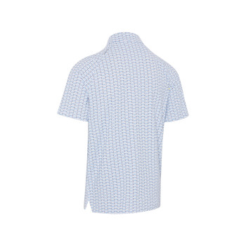 Polo Albatross Geo Print Bright White Homme