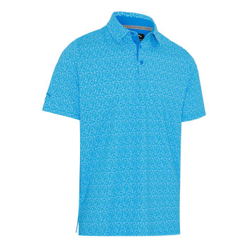 Polo Tile Gingham Print Brilliant Blue Homme