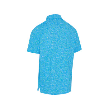 Polo Tile Gingham Print Brilliant Blue Homme 2