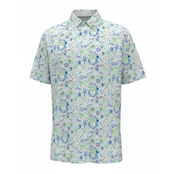 Polo Nautical Conversational Print Bright White Homme