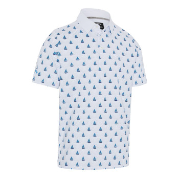 Polo Sailboat Sunset Geo Bright White Homme