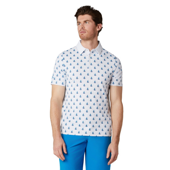 Polo Sailboat Sunset Geo Bright White Homme