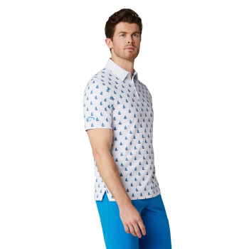 Polo Sailboat Sunset Geo Bright White Homme