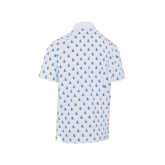 Polo Sailboat Sunset Geo Bright White Homme