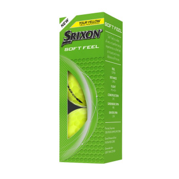 12 Balles de golf Soft Feel Yellow
