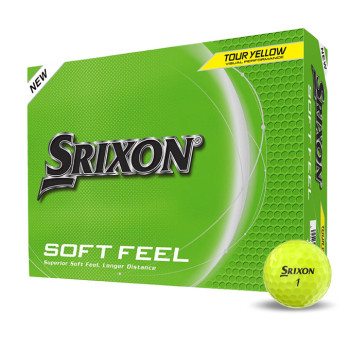 12 Balles de golf Soft Feel Yellow