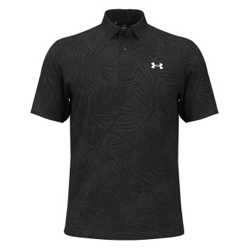 Polo UA Playoff Jacquard Black Homme