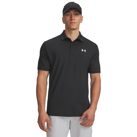 Polo UA Playoff Jacquard Black Homme