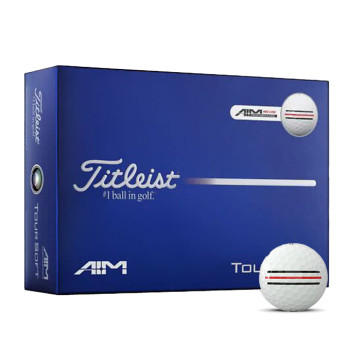 12 Balles de golf Tour Soft AIM 360 Red