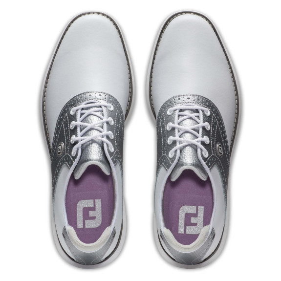 Tradition Spikeless 97990 Blanc/Argent Femme