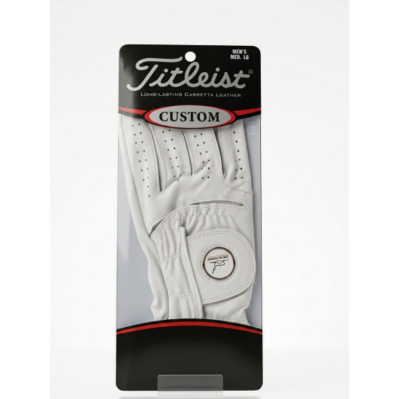 Gant Cabretta Cuir "Golf des Marques" Blanc Homme