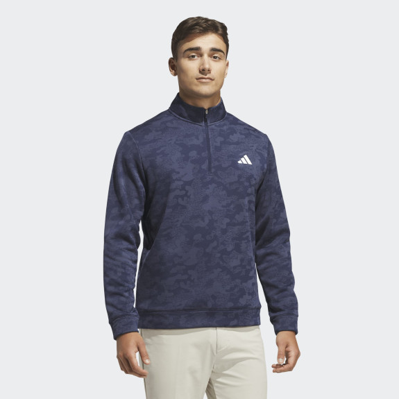 Pull 1/4 Zip Ultimate365 Bleu Homme