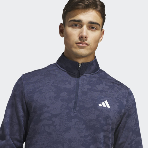 Pull 1/4 Zip Ultimate365 Bleu Homme