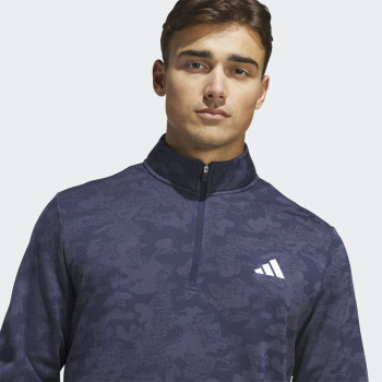 Pull 1/4 Zip Ultimate365 Bleu Homme