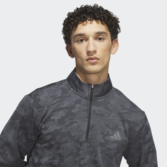 Pull 1/4 Zip Ultimate365 Noir Homme