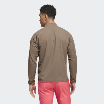 Pull 1/4 Zip Ultimate365 Durable Water Repellent Wind Marron Homme