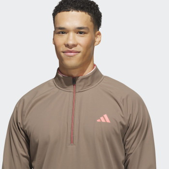 Pull 1/4 Zip Ultimate365 Durable Water Repellent Wind Marron Homme
