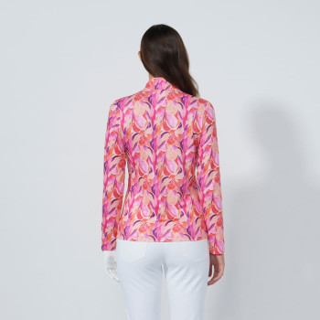 Pull 1/4 Zip Sheermotion Artsy Leaf Femme