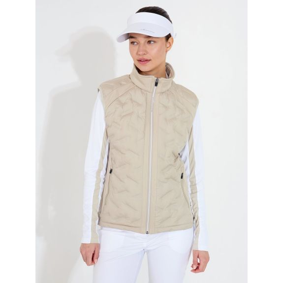Veste Hybride Sans Manches Portrush Beige Femme